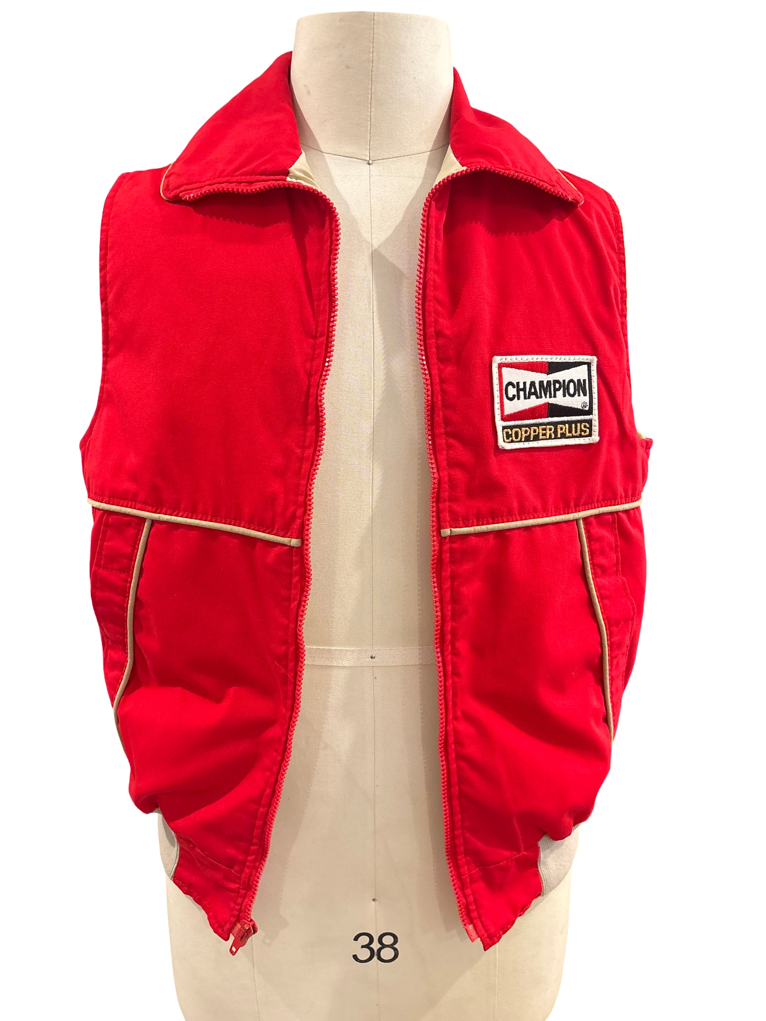 Vintage Champion Spark Plugs Vest