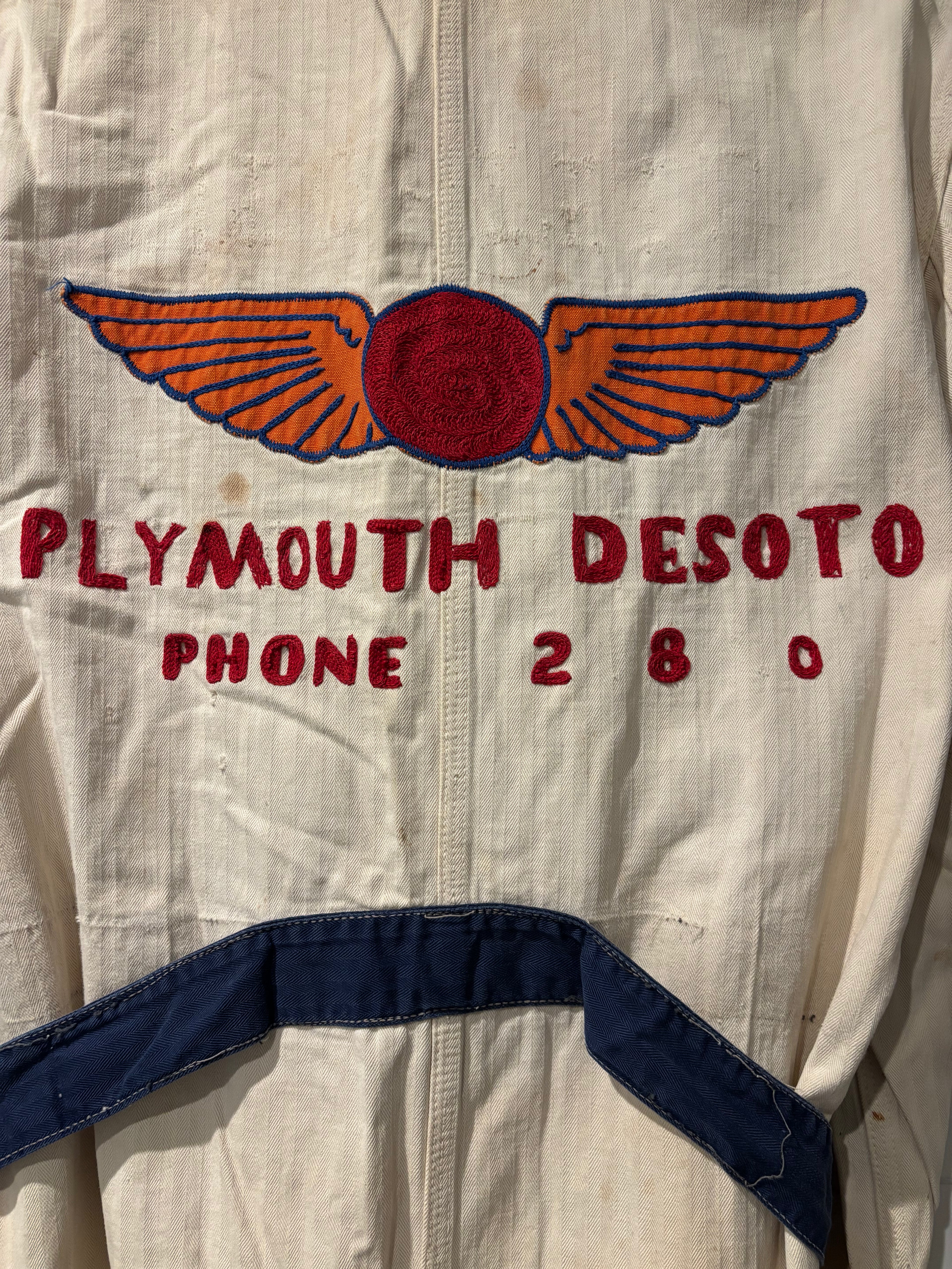 Vintage Plymouth Desoto Shop Coat