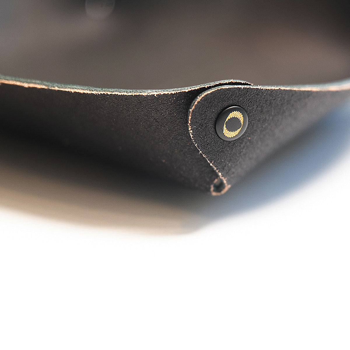 Leather Catch-All in Black