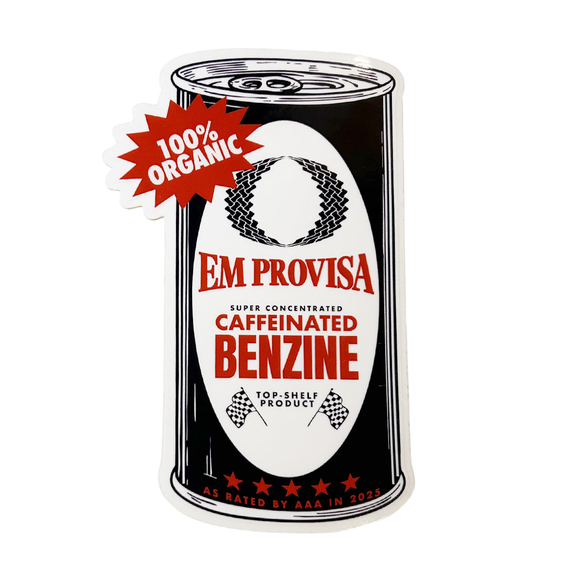 Canned Coffee Decal - Black