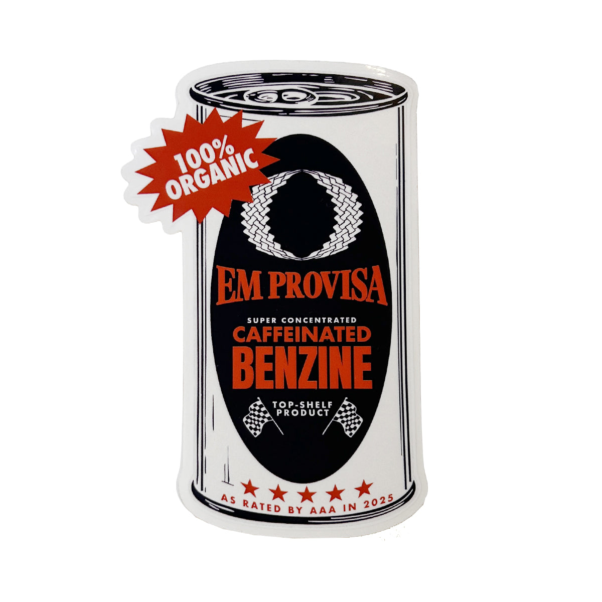 Canned Coffee Decal - White
