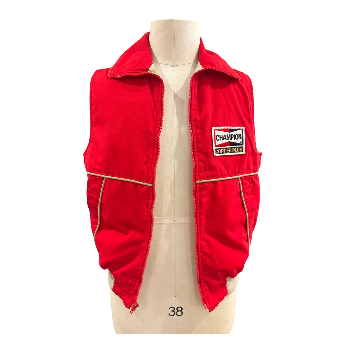 Vintage Champion Spark Plugs Vest
