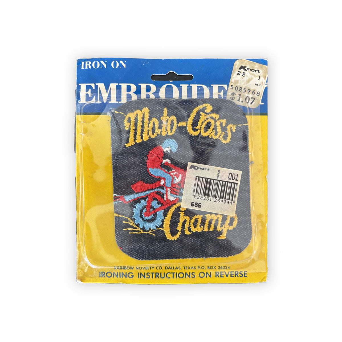 Vintage Moto-Cross Iron On Patch