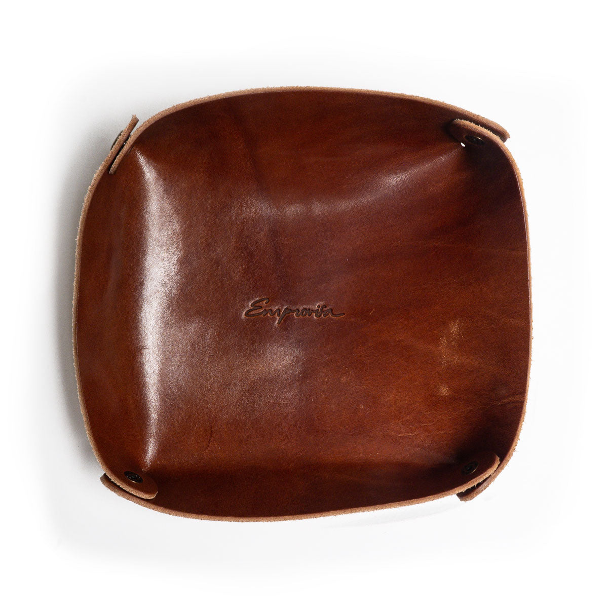 Leather Catch-All in Caramel